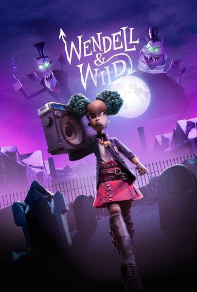 Wendell & Wild Hindi Dubbed Movie Poster (2022)