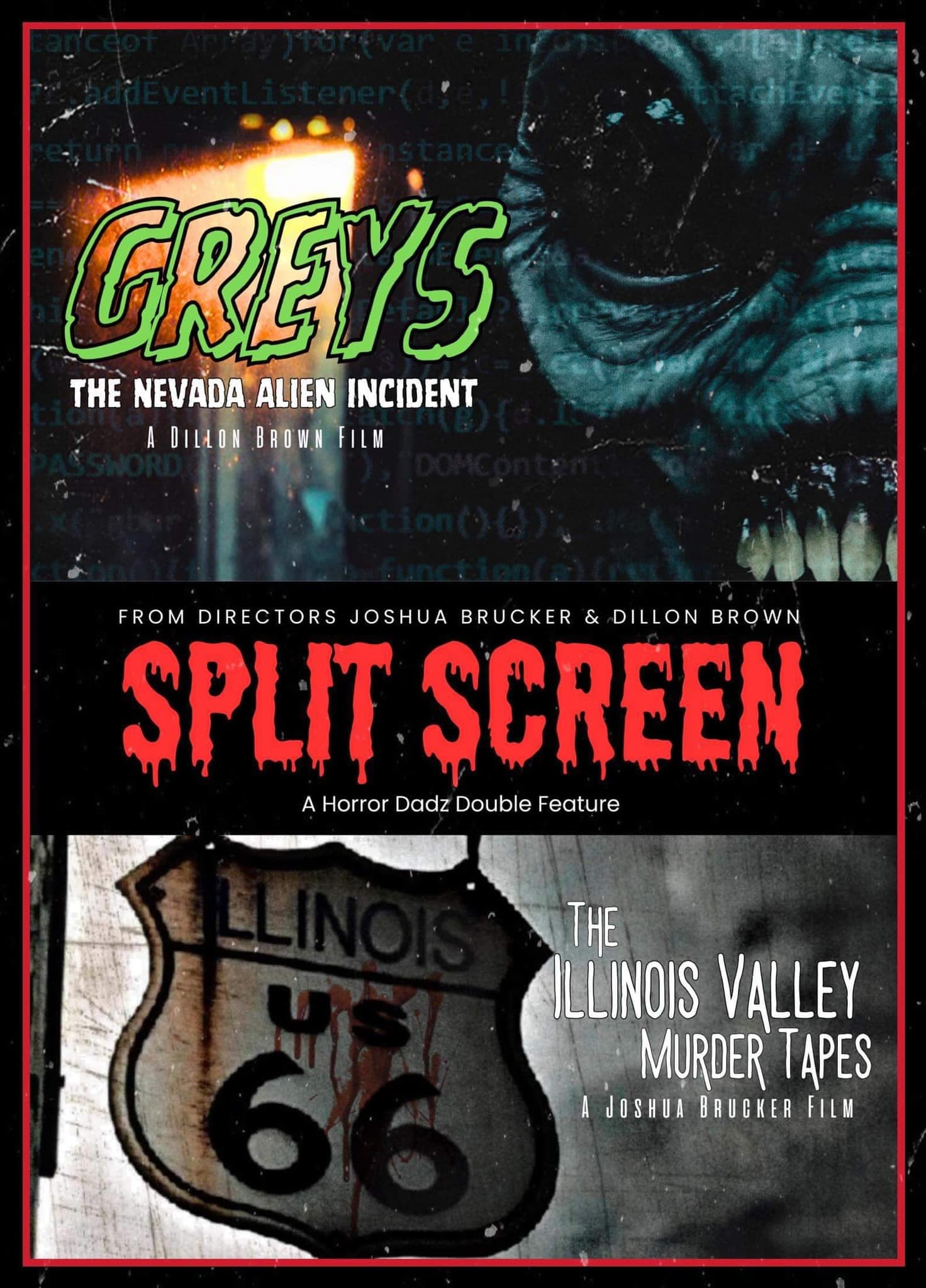 Split Screen Hindi Dubbed Movie Poster (2023)